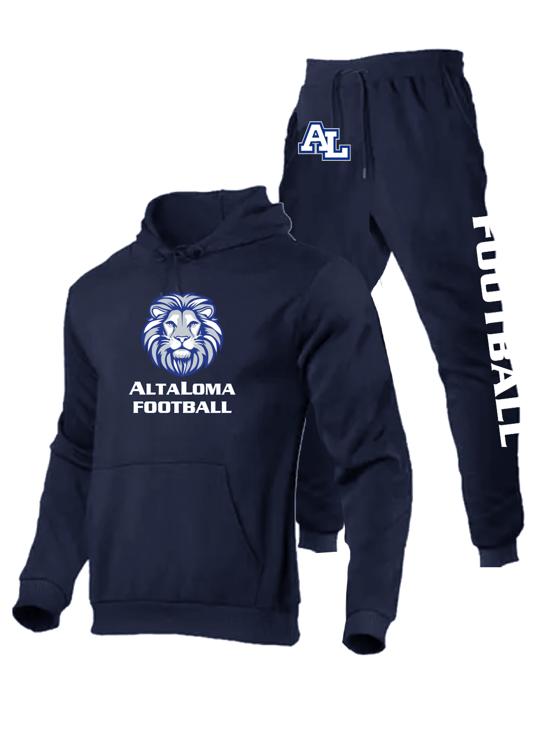 Alta Loma Football - Sweatsuit Combo - Youth and Adult (Royal)
