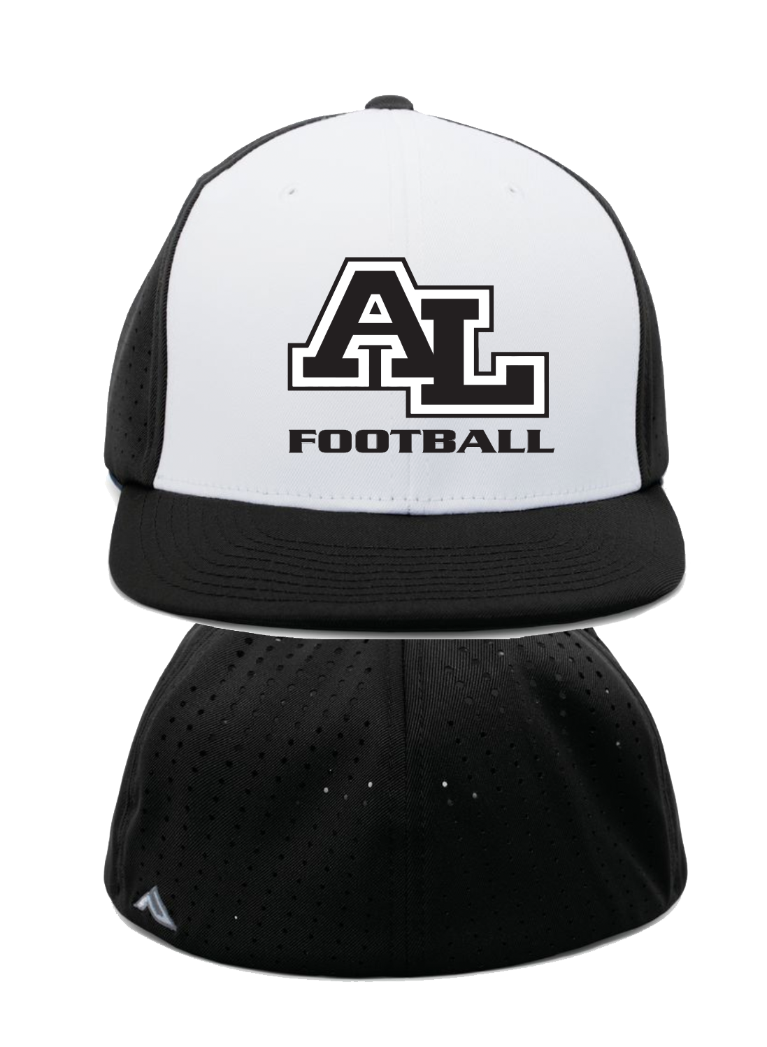 Alta Loma Football - Pacific Flexfit Flatbill - White/Black Hat